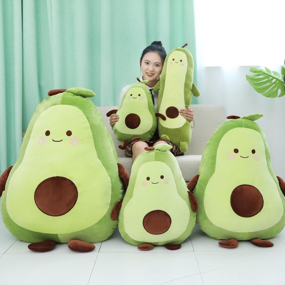 Happy Green Avocado Plushie - Kawaiies - Adorable - Cute - Plushies - Plush - Kawaii