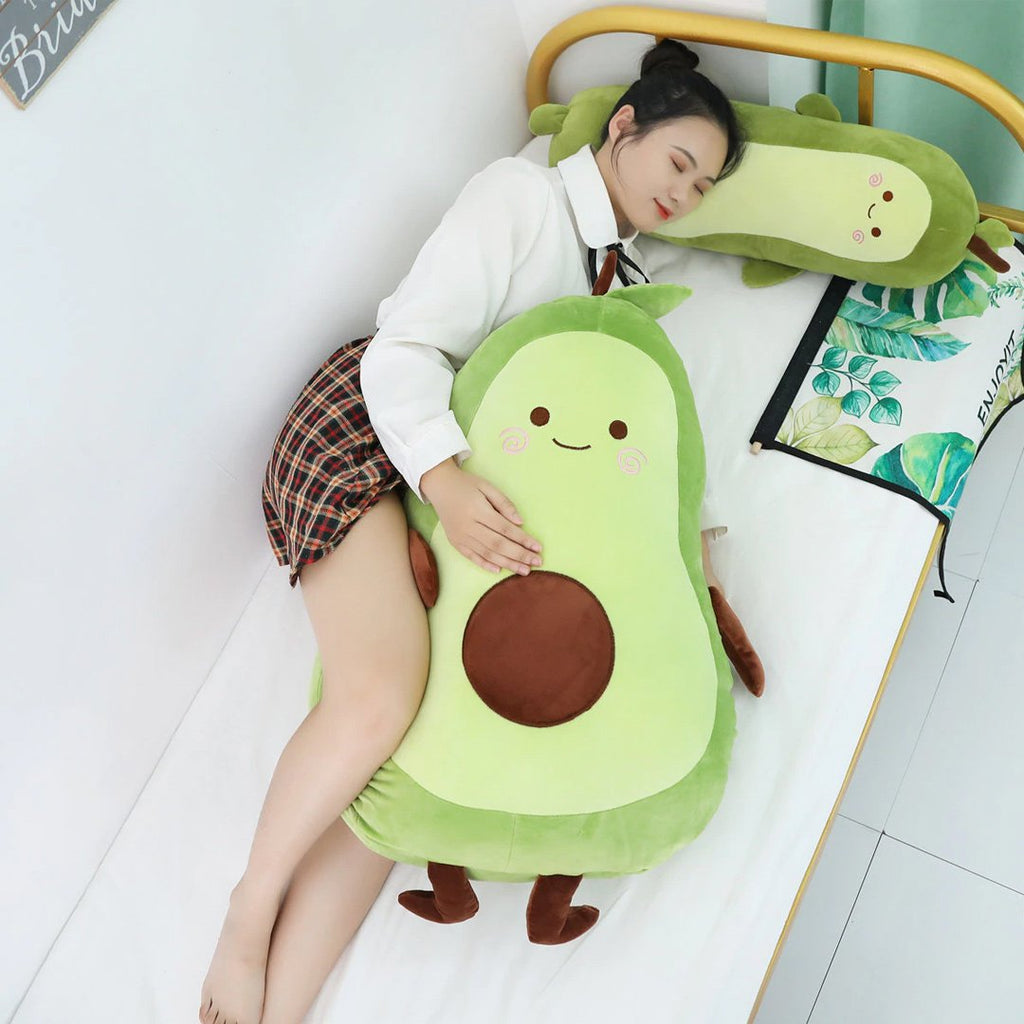 Happy Green Avocado Plushie - Kawaiies - Adorable - Cute - Plushies - Plush - Kawaii