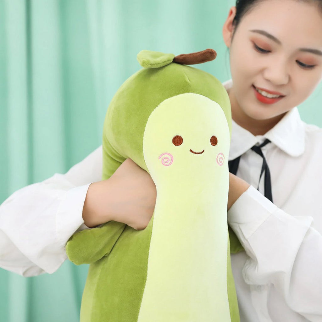 Happy Green Avocado Plushie - Kawaiies - Adorable - Cute - Plushies - Plush - Kawaii