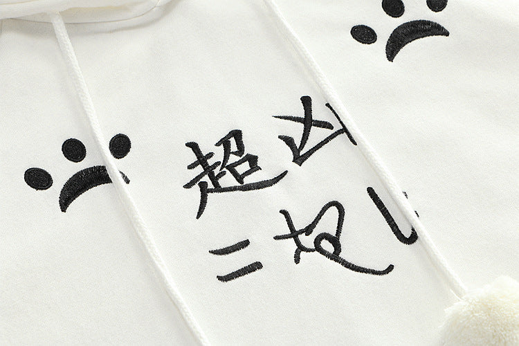 Harajuku Black Gray White Cat Hooded Cloak Coat - Kawaiies - Adorable - Cute - Plushies - Plush - Kawaii