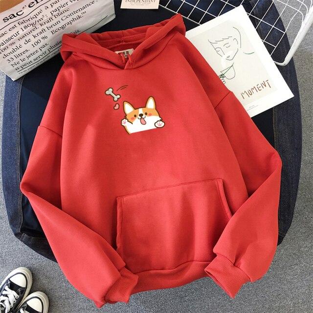 Harajuku Kawaii Corgi Hoodie - Kawaiies - Adorable - Cute - Plushies - Plush - Kawaii