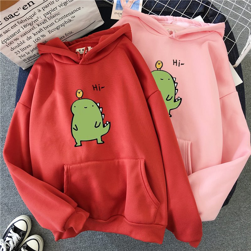 Harajuku Kawaii Cute Dipsy Dinosaur Hoodie - Kawaiies - Adorable - Cute - Plushies - Plush - Kawaii