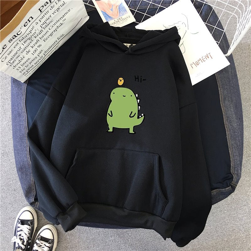 Harajuku Kawaii Cute Dipsy Dinosaur Hoodie - Kawaiies - Adorable - Cute - Plushies - Plush - Kawaii