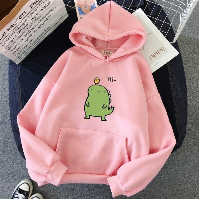 Harajuku Kawaii Cute Dipsy Dinosaur Hoodie – Kawaiies