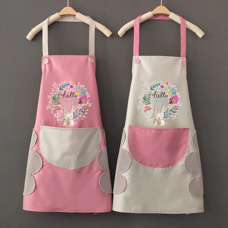 Hello Spring Rabbit Chef Apron - Kawaiies - Adorable - Cute - Plushies - Plush - Kawaii