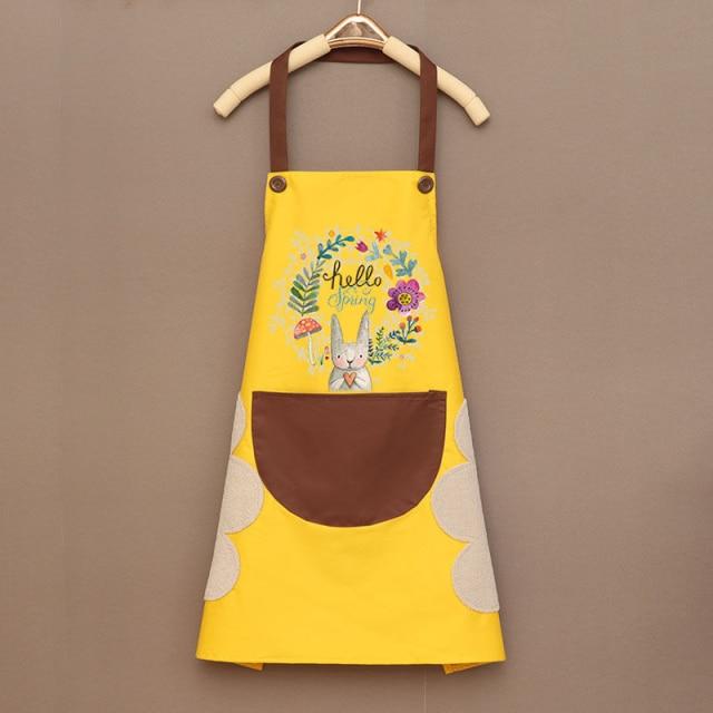 Hello Spring Rabbit Chef Apron - Kawaiies - Adorable - Cute - Plushies - Plush - Kawaii