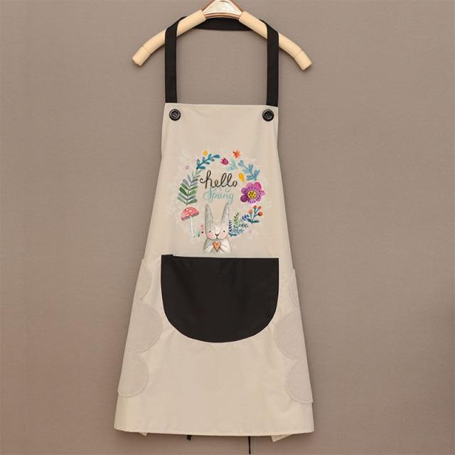 Hello Spring Rabbit Chef Apron - Kawaiies - Adorable - Cute - Plushies - Plush - Kawaii