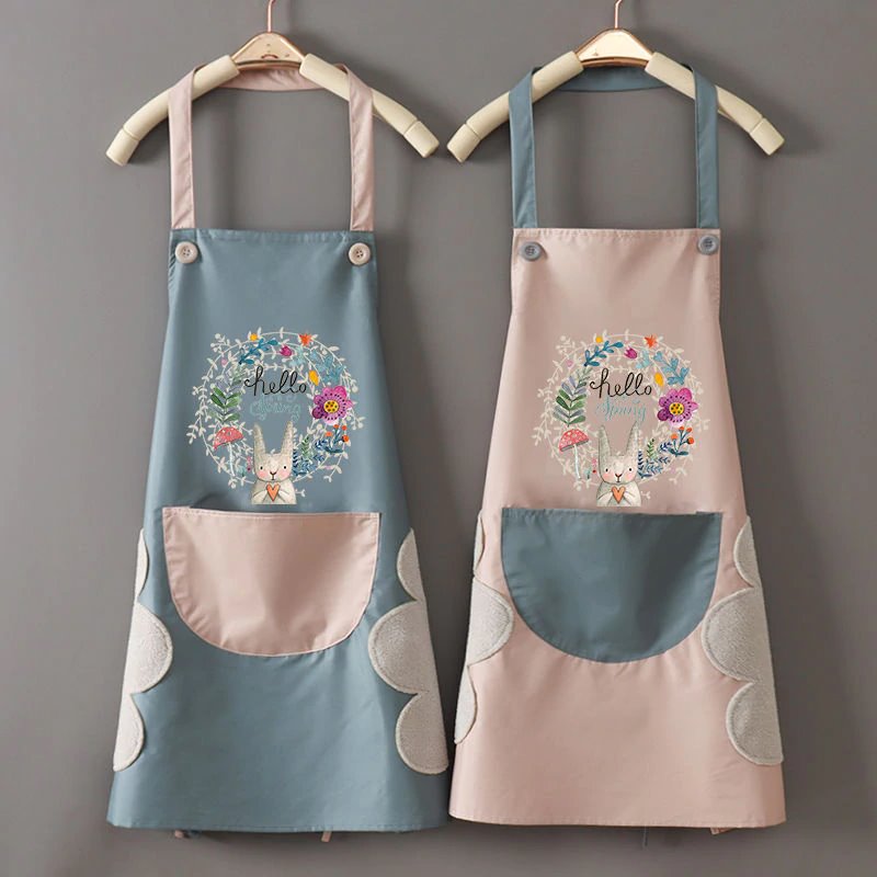 Hello Spring Rabbit Chef Apron - Kawaiies - Adorable - Cute - Plushies - Plush - Kawaii