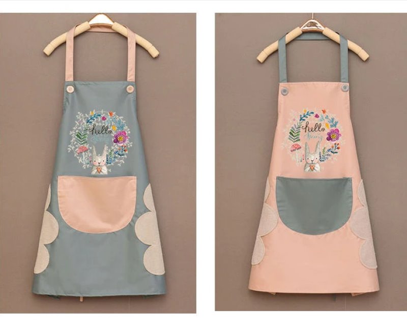 Hello Spring Rabbit Chef Apron - Kawaiies - Adorable - Cute - Plushies - Plush - Kawaii