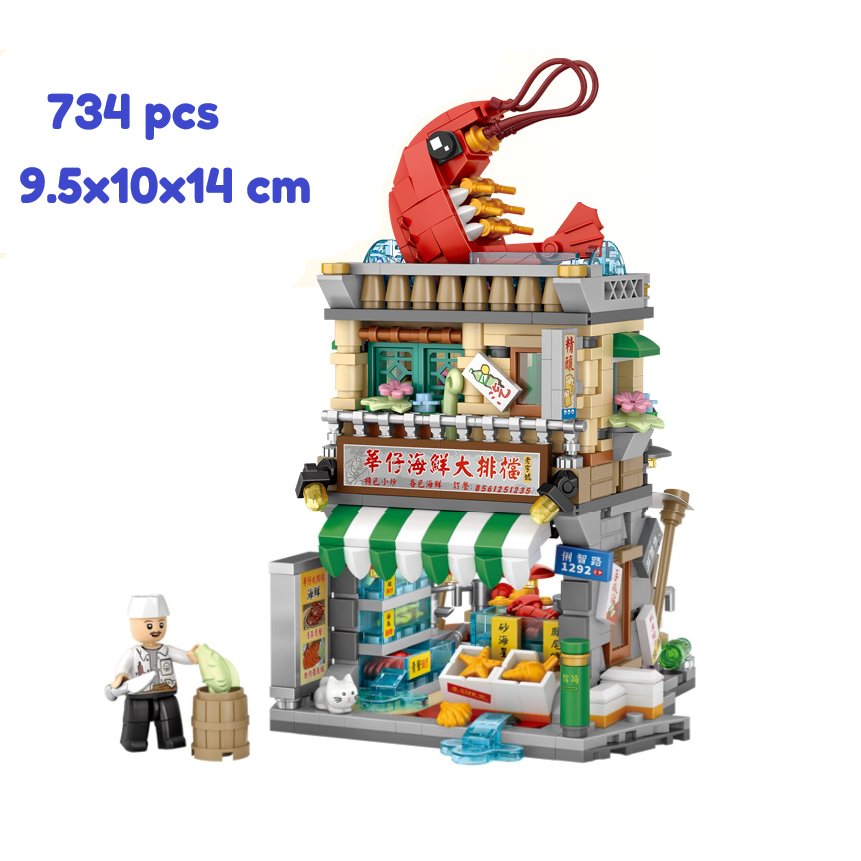 Hong Kong Restaurant Micro Building Blocks | NEW - Kawaiies - Adorable - Cute - Plushies - Plush - Kawaii