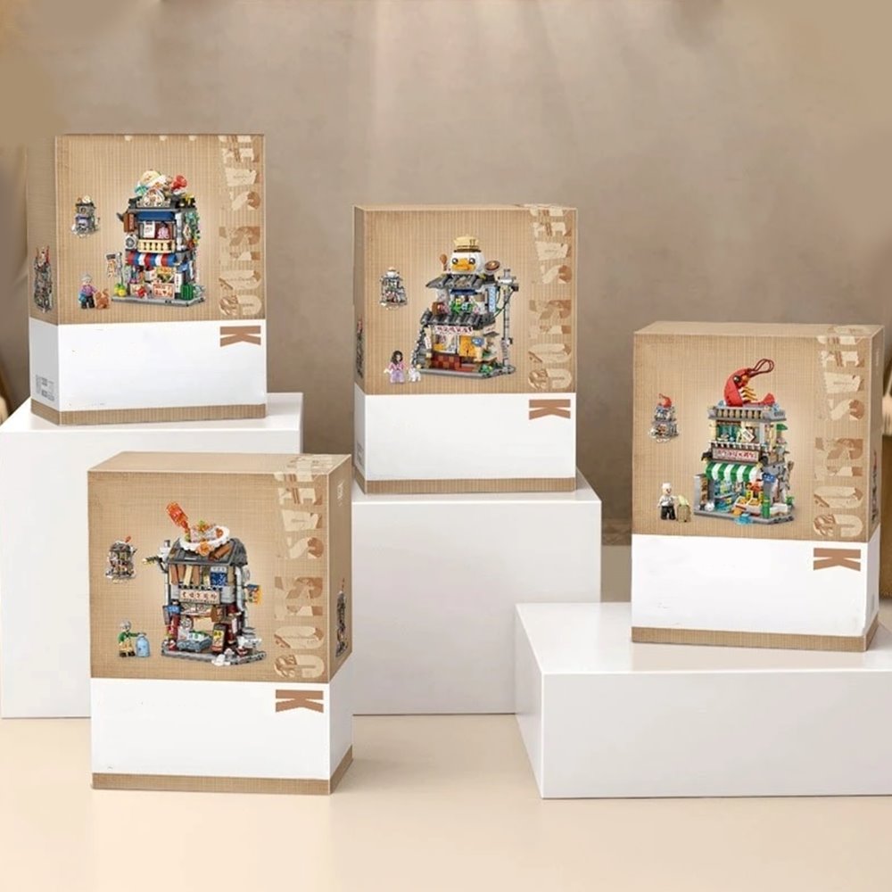 Hong Kong Restaurant Micro Building Blocks | NEW - Kawaiies - Adorable - Cute - Plushies - Plush - Kawaii
