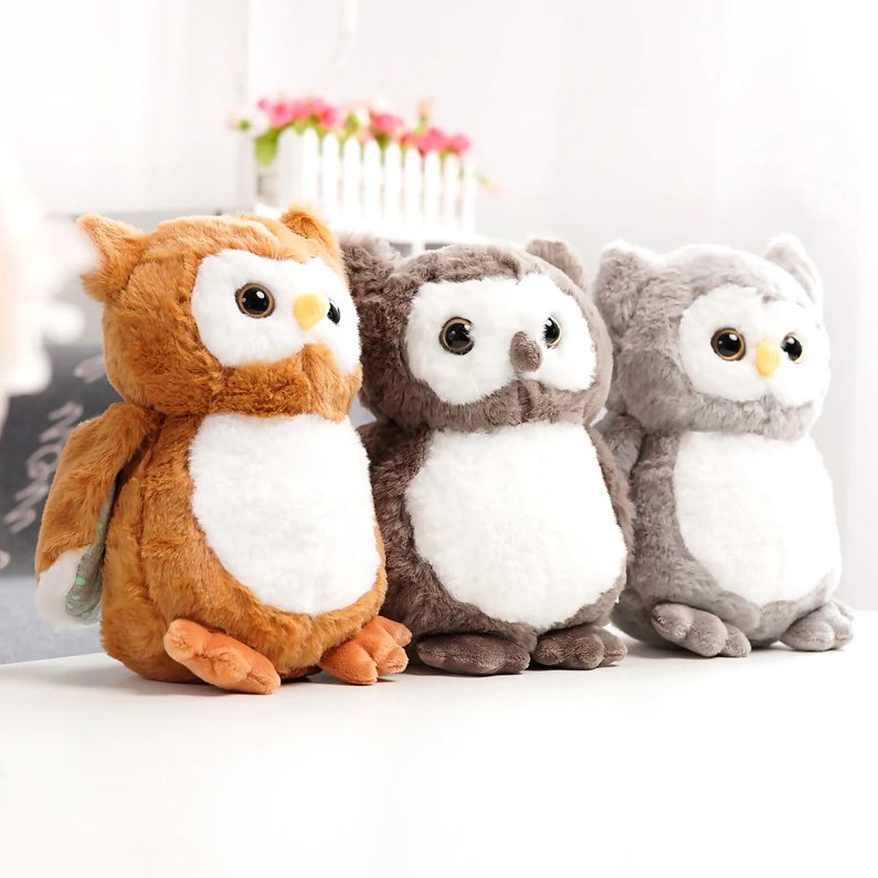 Hooting Owl Plushies - Kawaiies - Adorable - Cute - Plushies - Plush - Kawaii