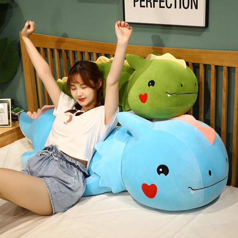 Huge Colorful Cute Dragon Plushies - Kawaiies - Adorable - Cute - Plushies - Plush - Kawaii