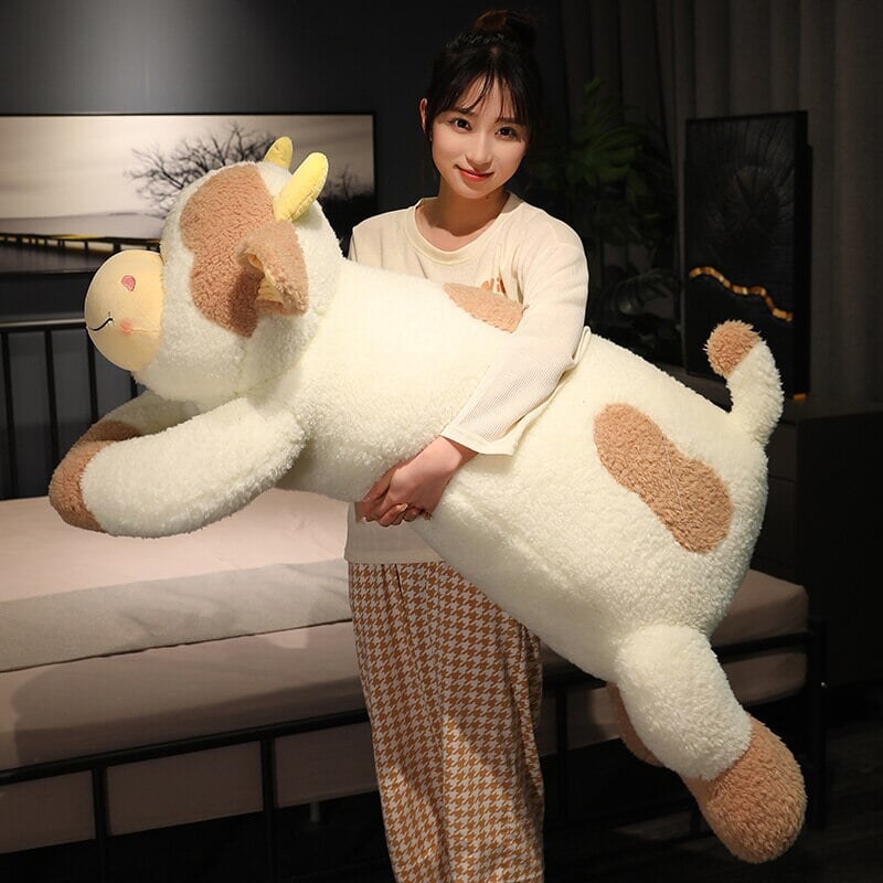 Huge Fluffy Lovely Milk Cow Plushies - Kawaiies - Adorable - Cute - Plushies - Plush - Kawaii