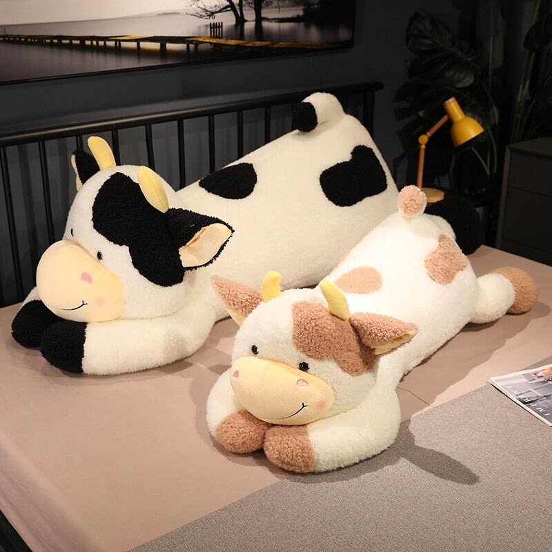 Huge Fluffy Lovely Milk Cow Plushies - Kawaiies - Adorable - Cute - Plushies - Plush - Kawaii