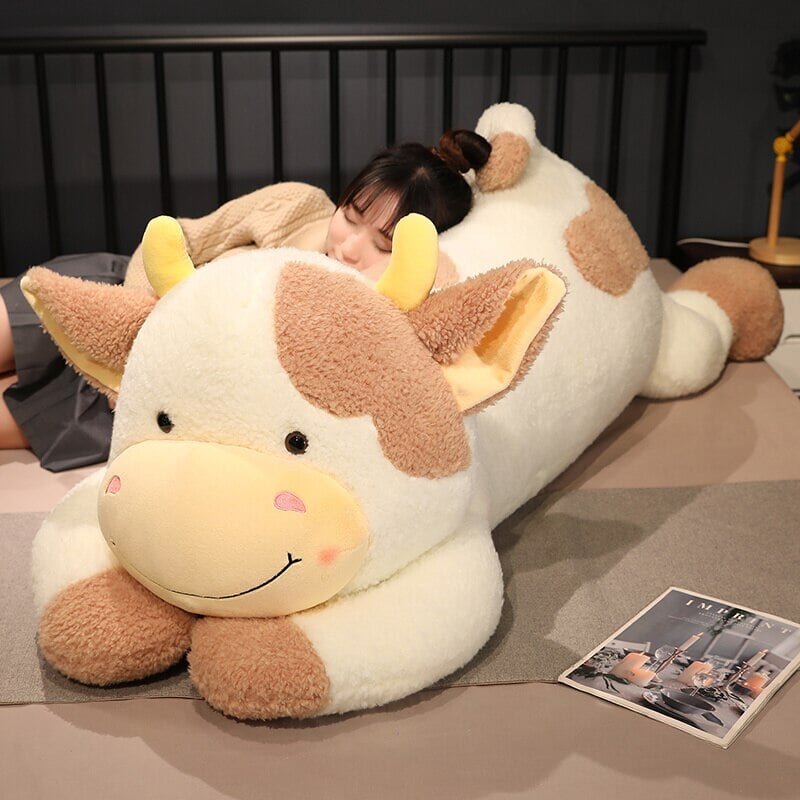 Huge Fluffy Lovely Milk Cow Plushies - Kawaiies - Adorable - Cute - Plushies - Plush - Kawaii