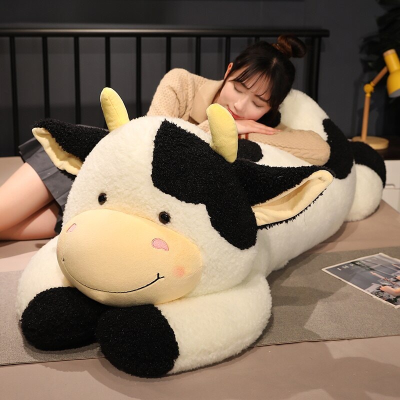 Huge Fluffy Lovely Milk Cow Plushies - Kawaiies - Adorable - Cute - Plushies - Plush - Kawaii