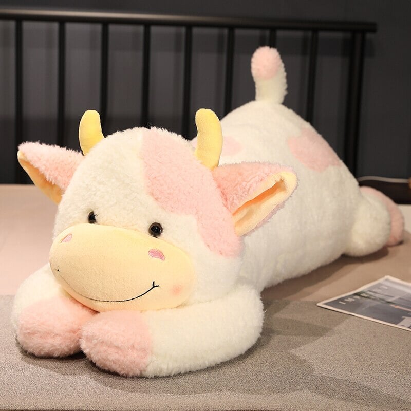 Huge Fluffy Lovely Milk Cow Plushies - Kawaiies - Adorable - Cute - Plushies - Plush - Kawaii