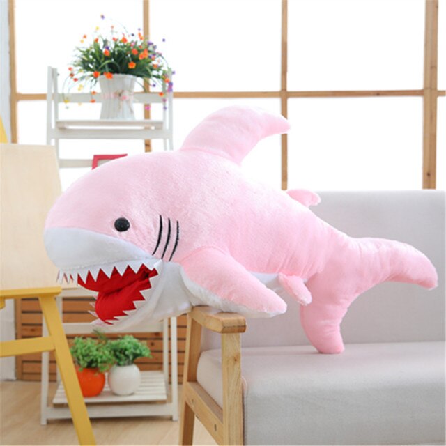 Huge Fluffy Shark Plushie - Kawaiies - Adorable - Cute - Plushies - Plush - Kawaii