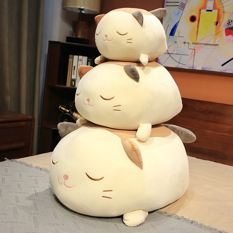 Huge Snuggly Caramel Cat Plush - Kawaiies - Adorable - Cute - Plushies - Plush - Kawaii