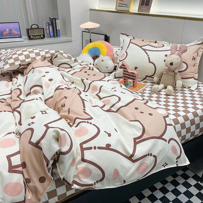 kawaiies-softtoys-plushies-kawaii-plush-Hundreds of Kawaii Bear Bunny Bedding Set Home Decor 