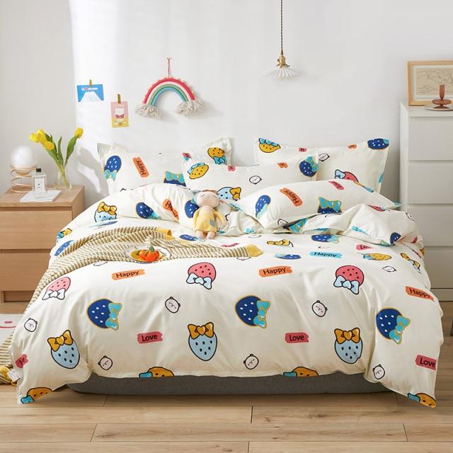 I Love Strawberry Bedding Set - Kawaiies - Adorable - Cute - Plushies - Plush - Kawaii
