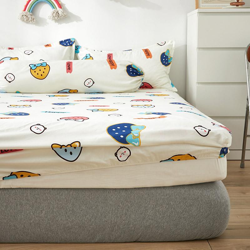 I Love Strawberry Fitted Bedsheet - Kawaiies - Adorable - Cute - Plushies - Plush - Kawaii