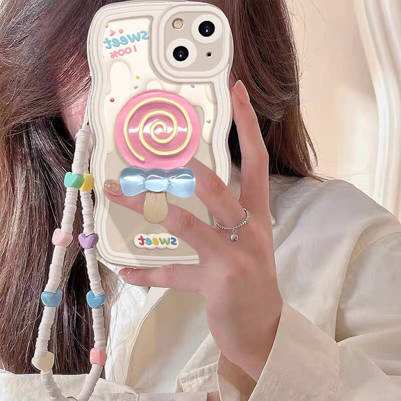 Ice Cream Lollipop iPhone Case - Kawaiies - Adorable - Cute - Plushies - Plush - Kawaii