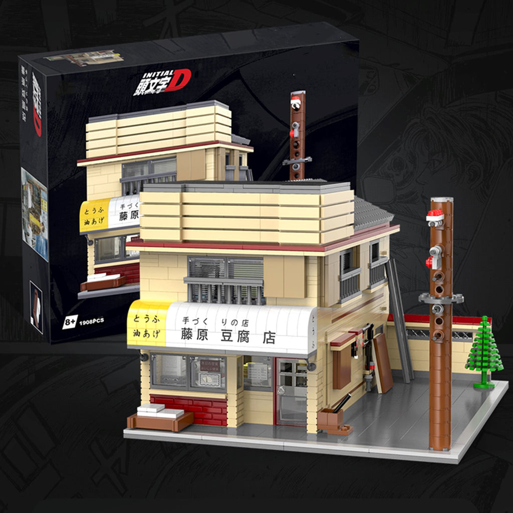 Initial D Fujiwara Tofu Japanese Restaurant Building Blocks - Kawaiies - Adorable - Cute - Plushies - Plush - Kawaii