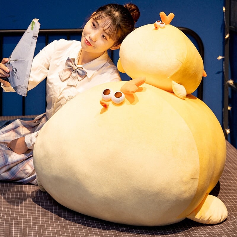 Jaba the Chonky Yellow Chicken Plushie - Kawaiies - Adorable - Cute - Plushies - Plush - Kawaii