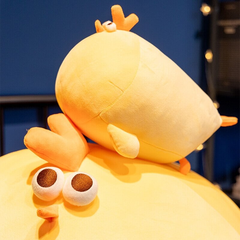 Jaba the Chonky Yellow Chicken Plushie - Kawaiies - Adorable - Cute - Plushies - Plush - Kawaii