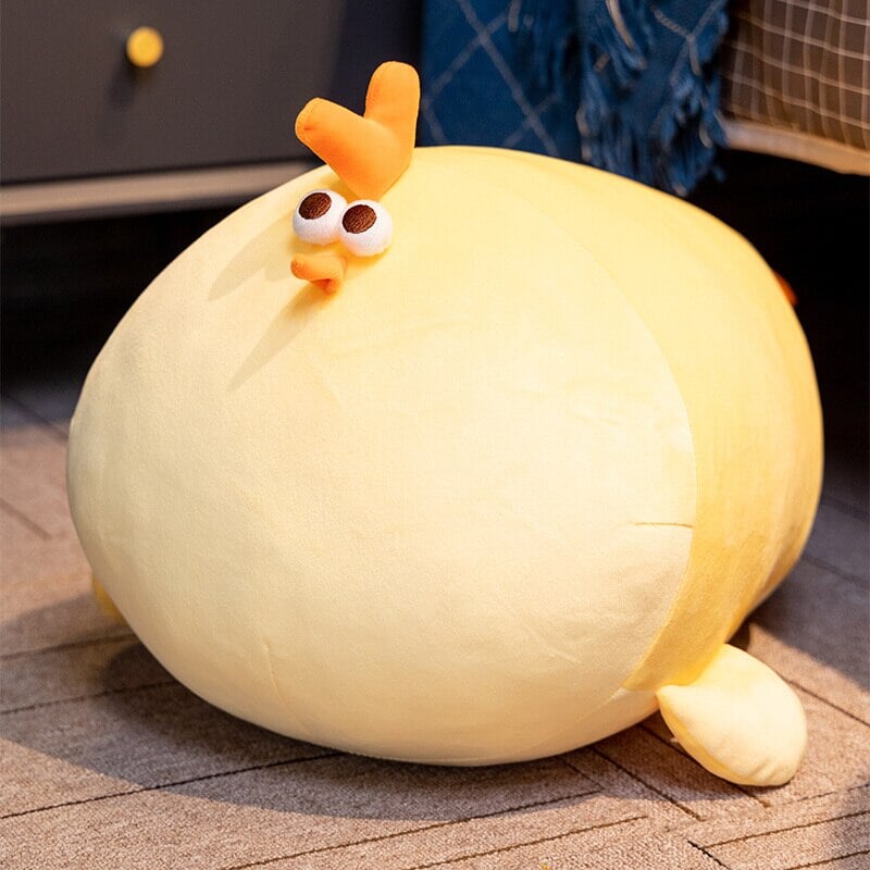 Jaba the Chonky Yellow Chicken Plushie - Kawaiies - Adorable - Cute - Plushies - Plush - Kawaii