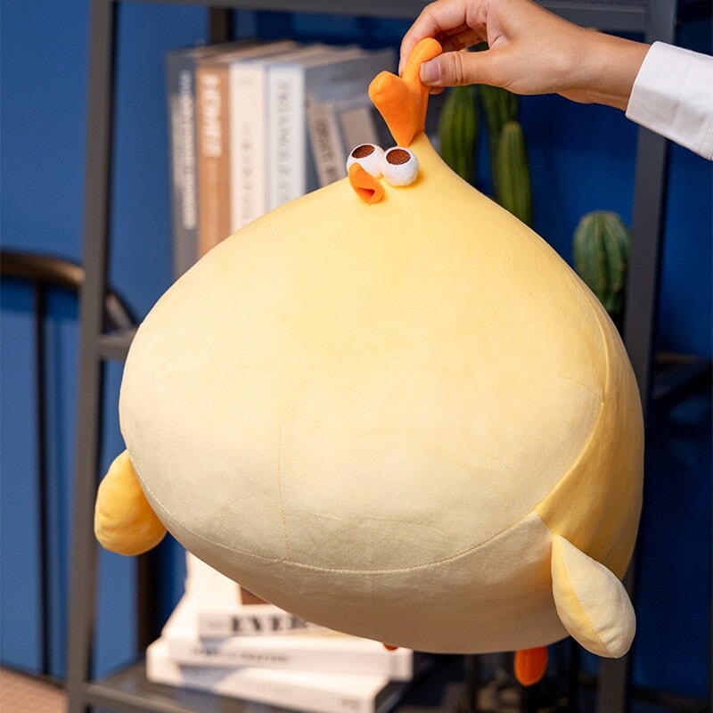 Jaba the Chonky Yellow Chicken Plushie - Kawaiies - Adorable - Cute - Plushies - Plush - Kawaii