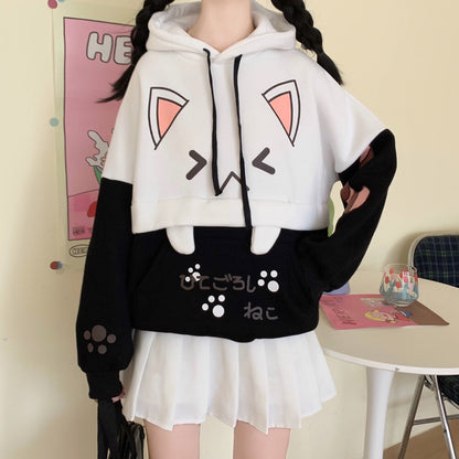 Japanese Anime Cat Hoodie - Kawaiies - Adorable - Cute - Plushies - Plush - Kawaii