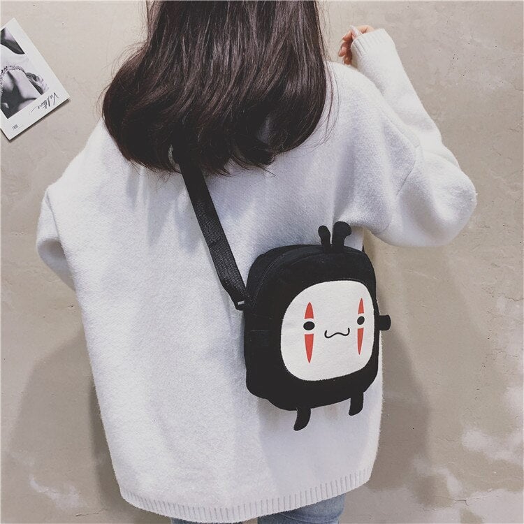Japanese Anime No-Face Crossbody Small Bag - Kawaiies - Adorable - Cute - Plushies - Plush - Kawaii
