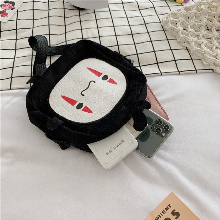 Japanese Anime No-Face Crossbody Small Bag - Kawaiies - Adorable - Cute - Plushies - Plush - Kawaii