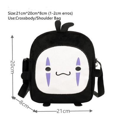 Japanese Anime No-Face Crossbody Small Bag - Kawaiies - Adorable - Cute - Plushies - Plush - Kawaii