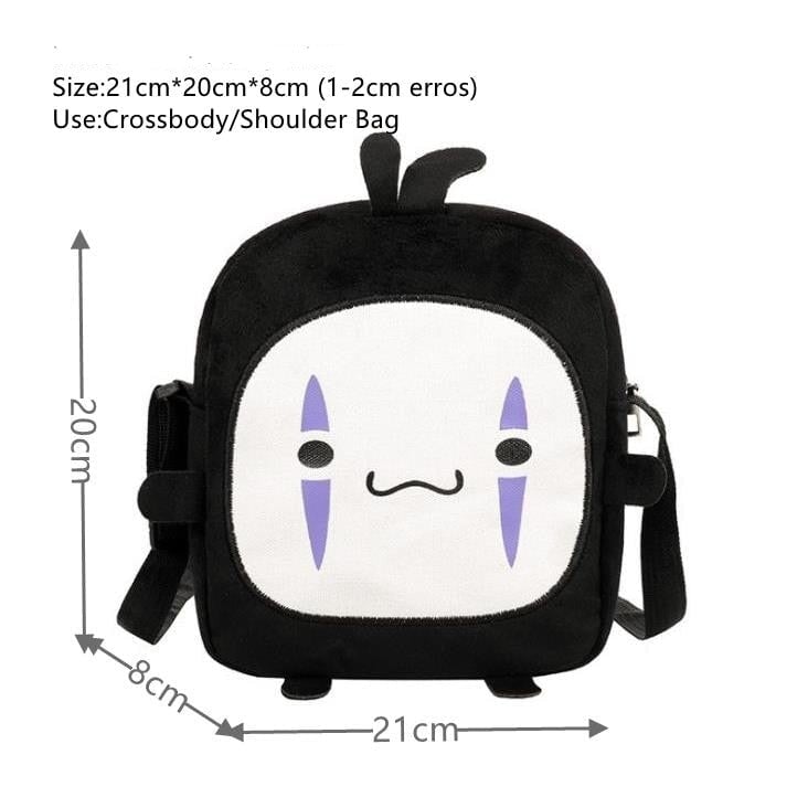 Japanese Anime No-Face Crossbody Small Bag - Kawaiies - Adorable - Cute - Plushies - Plush - Kawaii