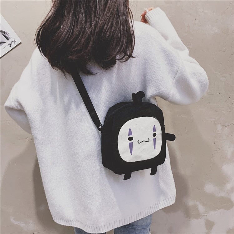 Japanese Anime No-Face Crossbody Small Bag - Kawaiies - Adorable - Cute - Plushies - Plush - Kawaii
