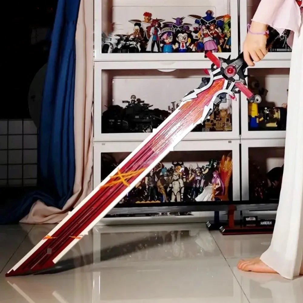 kawaiies-softtoys-plushies-kawaii-plush-Japanese Anime Red Purple Sword Building Block Build it 