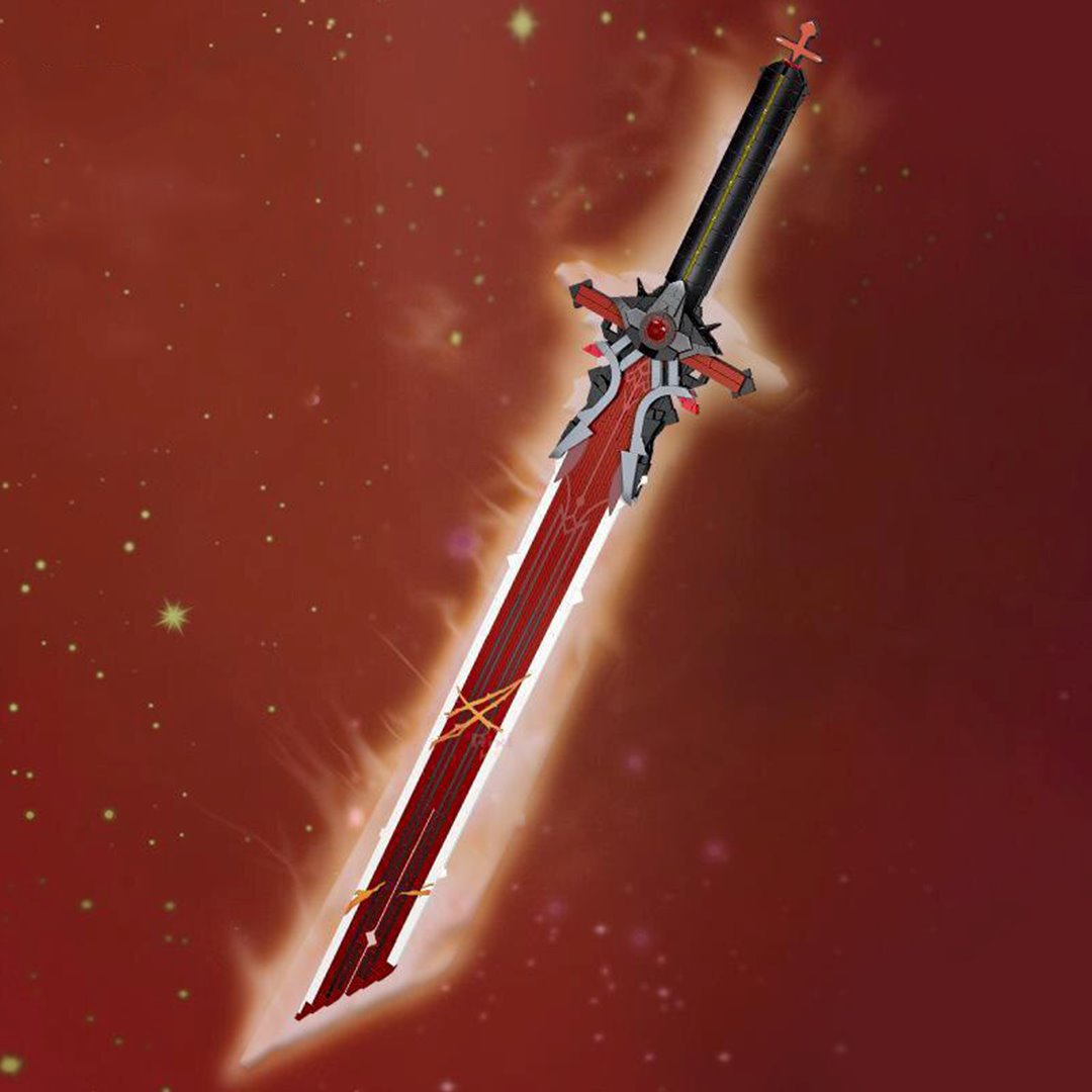 kawaiies-softtoys-plushies-kawaii-plush-Japanese Anime Red Purple Sword Building Block Build it 