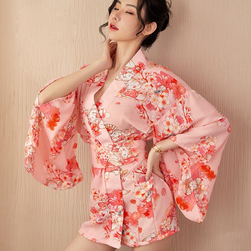 Japanese Cherry Blossom Sakura Pink Kimono - Kawaiies - Adorable - Cute - Plushies - Plush - Kawaii