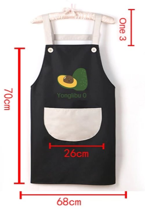 Japanese Cute Cherry and Avocado Print Shoulder Apron - Kawaiies - Adorable - Cute - Plushies - Plush - Kawaii