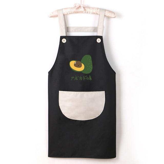 Japanese Cute Cherry and Avocado Print Shoulder Apron - Kawaiies - Adorable - Cute - Plushies - Plush - Kawaii