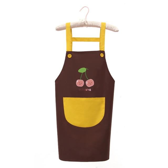 Japanese Cute Cherry and Avocado Print Shoulder Apron - Kawaiies - Adorable - Cute - Plushies - Plush - Kawaii