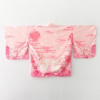 Japanese Deer of Nara with Sakura Trees Kimono - Kawaiies - Adorable - Cute - Plushies - Plush - Kawaii