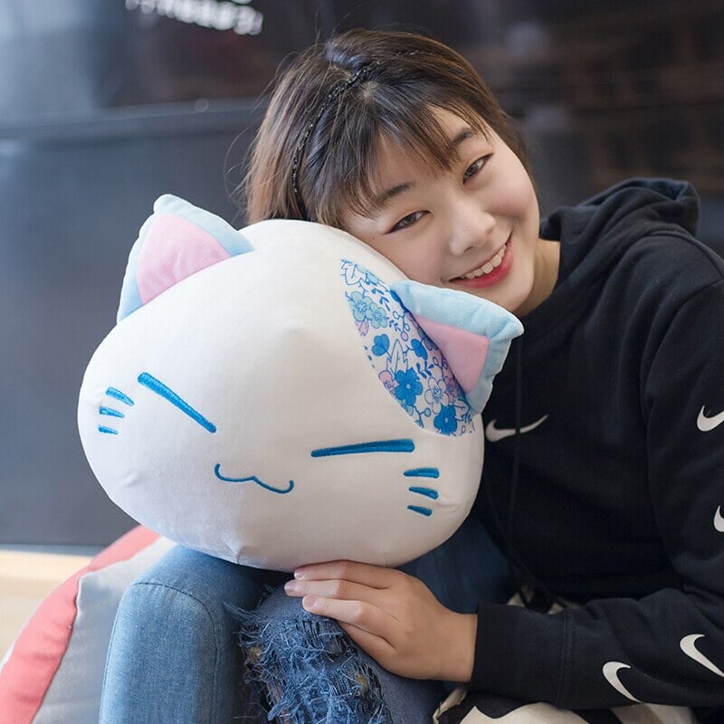 Japanese Floral Cat Ball Plushies - Kawaiies - Adorable - Cute - Plushies - Plush - Kawaii