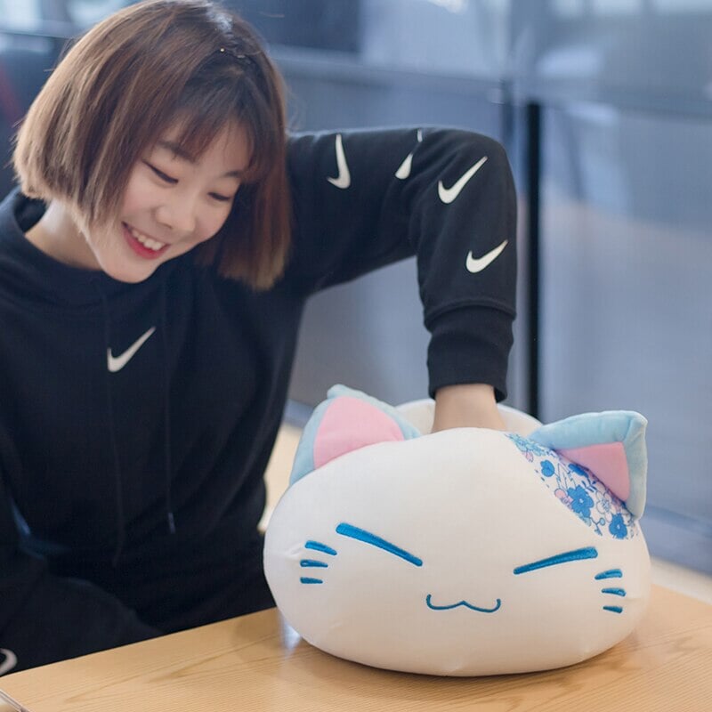Japanese Floral Cat Ball Plushies - Kawaiies - Adorable - Cute - Plushies - Plush - Kawaii