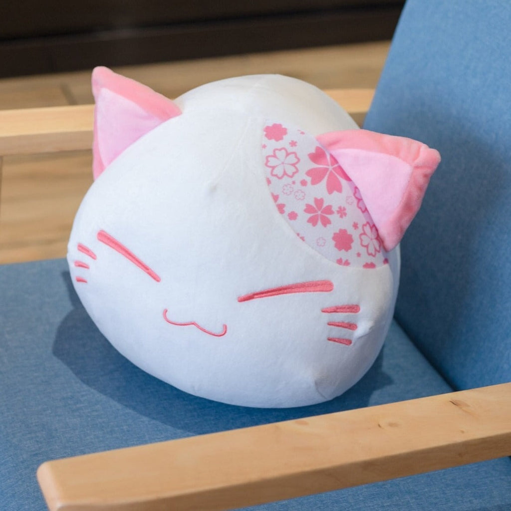 Japanese Floral Cat Ball Plushies - Kawaiies - Adorable - Cute - Plushies - Plush - Kawaii