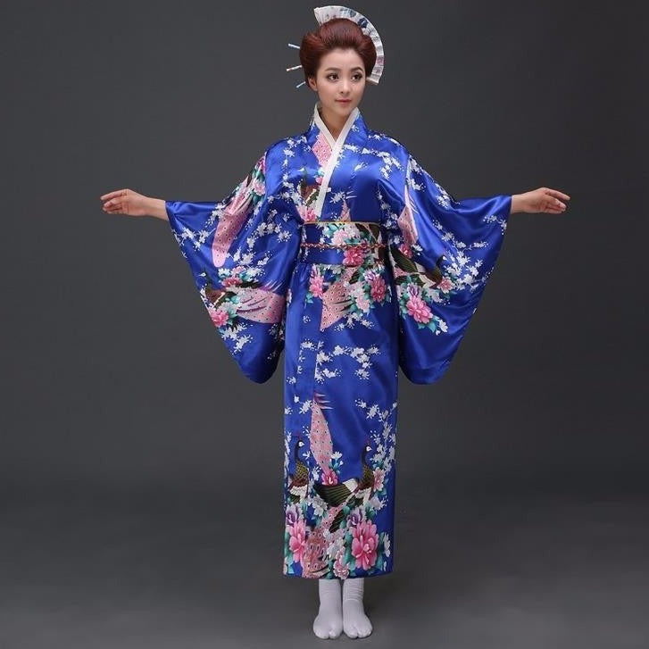 Daimon Japanese Robe Ancient Japanese Kimono Dress